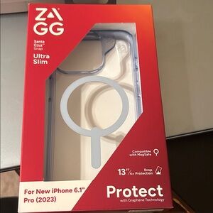 ZAGG Santa Cruz Snap Ultra Slim Case for iPhone 6.1" Pro (2023) - Light Blue